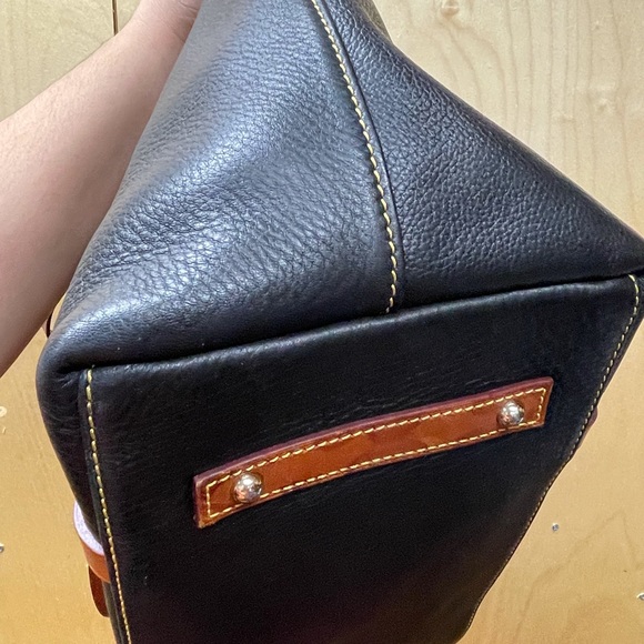 Dooney & Bourke Black Pebble Leather Tote - Picture 4 of 7